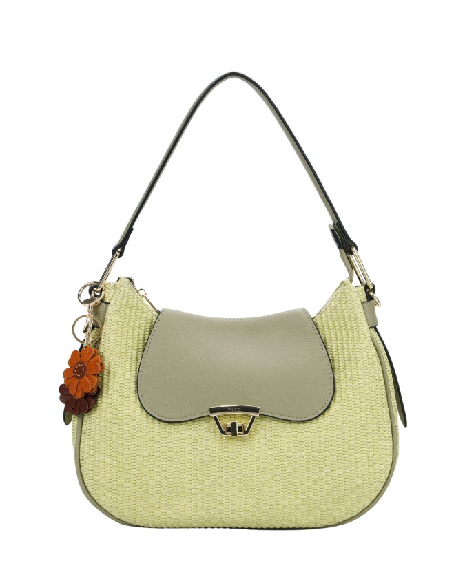 Ynot - Borsa a spalla hobo con patta e tracolla Tg. 