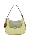  Ynot - Borsa a spalla hobo con patta e tracolla Tg. 