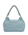  Ynot - Borsa a spalla con patta e manico Intrecciato Tg. 