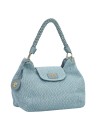  Ynot - Borsa a spalla con patta e manico Intrecciato Tg. 