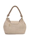  Ynot - Borsa a spalla con patta e manico Intrecciato Tg. 