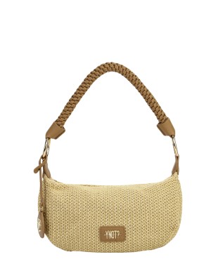 Ynot - Hobo bag with braided handle, Size XS, in Malè