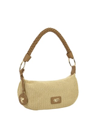 Ynot - Hobo bag with braided handle, Size XS, in Malè 2