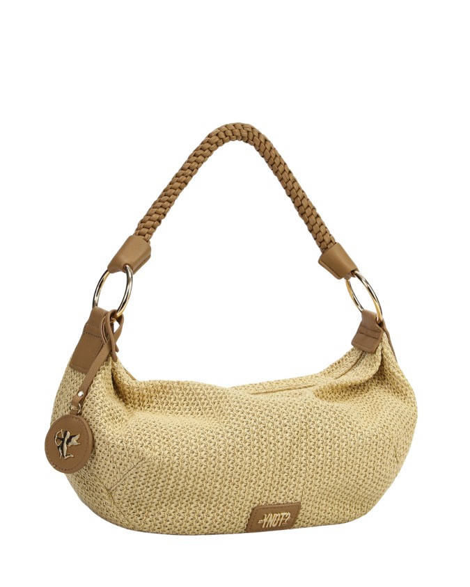  Ynot - Borsa hobo con manico Intrecciato Tg. 