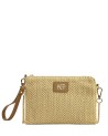  Ynot - Clutch Small Donna con Polsiera e Tracolla Effetto