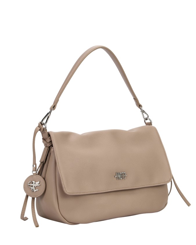  Ynot - Borsa a Spalla con Patta e Tracolla in Ecopelle London