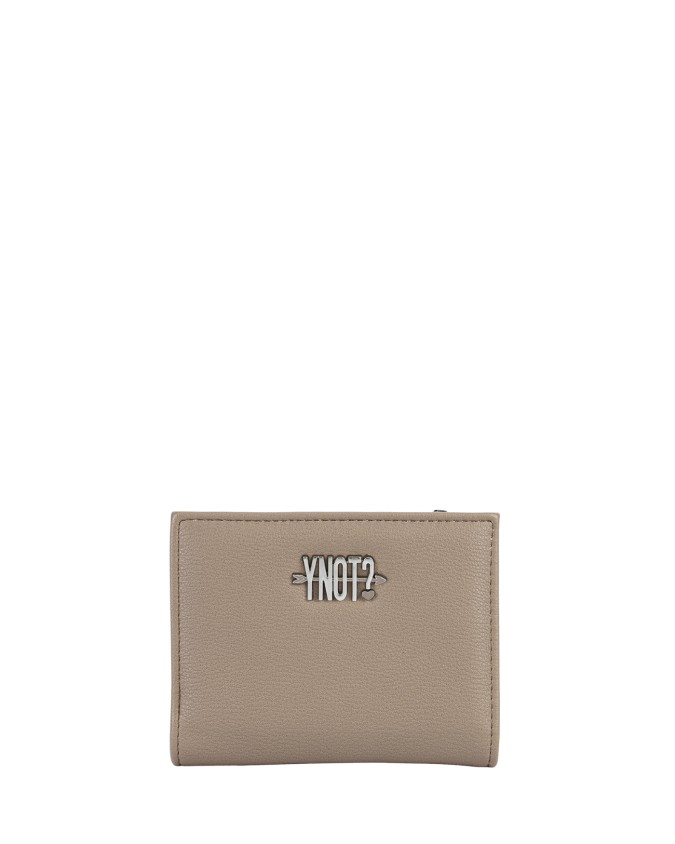  Ynot - Portafoglio Piccolo Donna con Clip in Ecopelle London