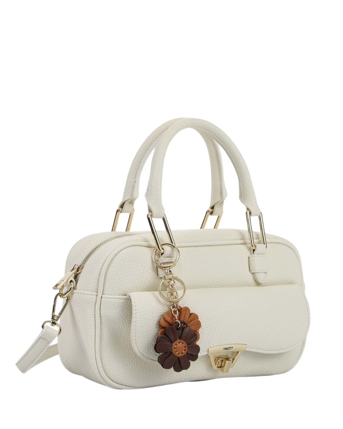  Ynot - Borsa Bauletto con Tasca Frontale e Tracolla in