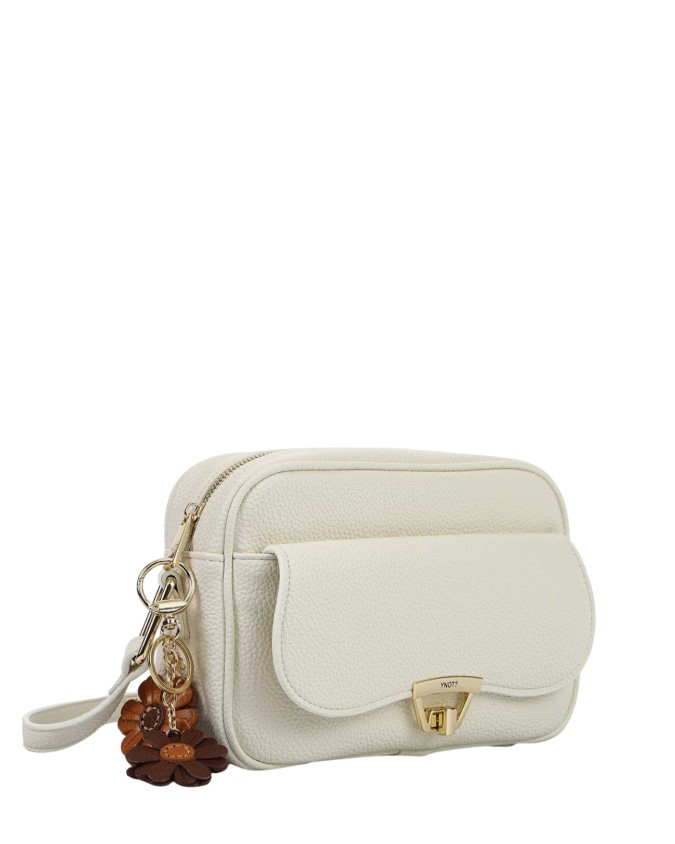 Ynot - Borsa a Tracolla con Tasca Frontale in Ecopelle Harmony