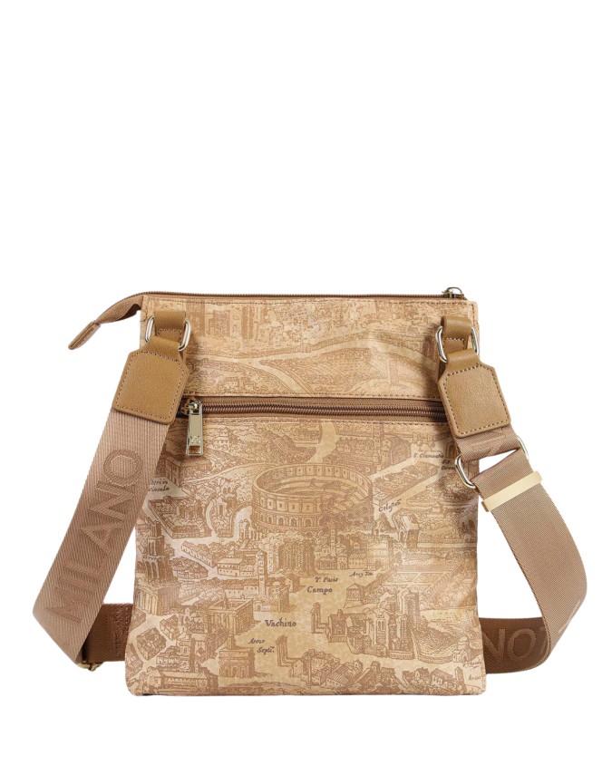  Ynot - Borsa a Tracolla Donna in Nylon con Stampa Città Gum