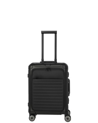 Travelite – Trolley cabina S+ in alluminio con tasca frontale 4 ruote Next