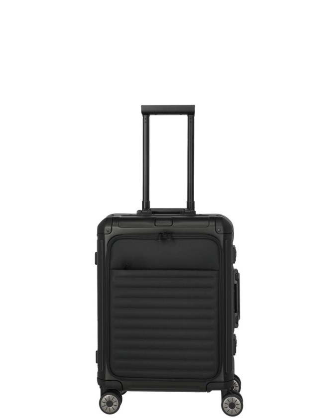 Travelite – Trolley cabina S+ in alluminio con tasca frontale 4 ruote Next