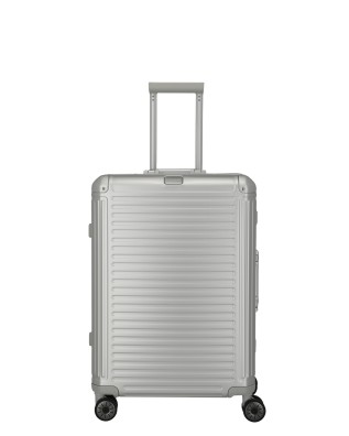 Travelite – Next Aluminum Trolley, Size M, 4 Wheels - Silver
