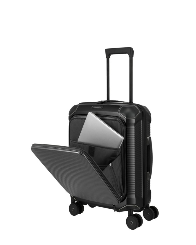  Travelite - Trolley Tg. S+ con tasca frontale in policarbonato