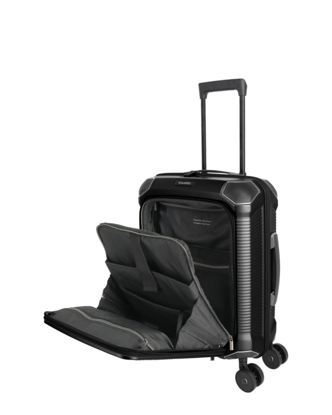 Travelite - Trolley Tg. S+ con tasca frontale in policarbonato 4 Ruote Millennium
