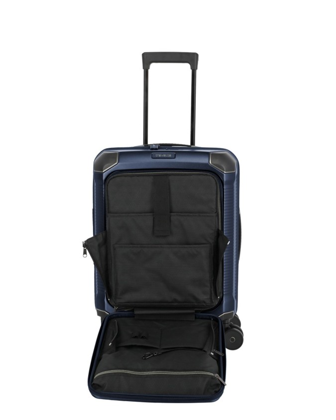  Travelite - Trolley Tg. S+ con tasca frontale in policarbonato