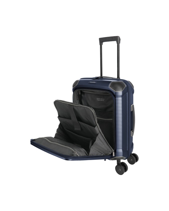  Travelite - Trolley Tg. S+ con tasca frontale in policarbonato