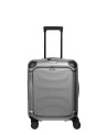 Travelite - Trolley Größe S+ mit Frontfach aus Polycarbonat, 4 Räder, Modell Millennium
