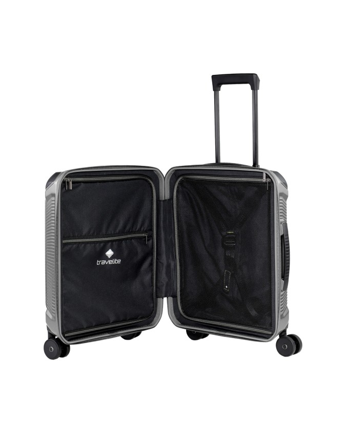  Travelite - Trolley Tg. S+ con tasca frontale in policarbonato