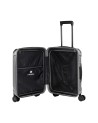 Travelite - Trolley Größe S+ mit Frontfach aus Polycarbonat, 4 Räder, Modell Millennium