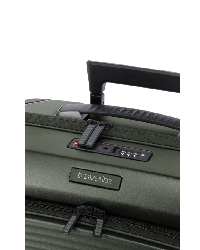  Travelite - Trolley Tg. S+ con tasca frontale in policarbonato