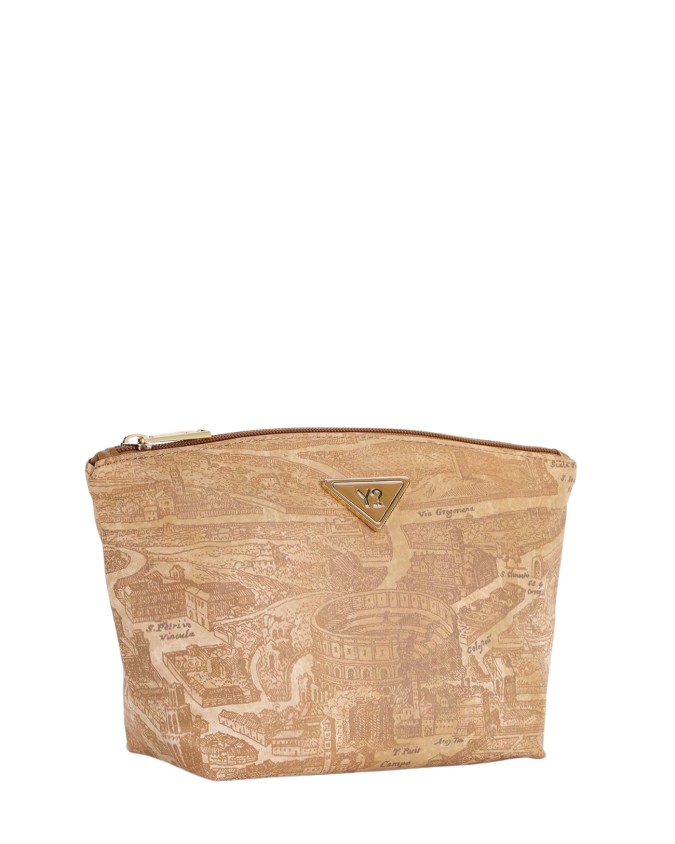  Ynot - Beauty Case Donna Large in Nylon Stampa Città Gum