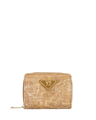 Ynot - Small Women's Nylon Wallet with "Città Gum" Print