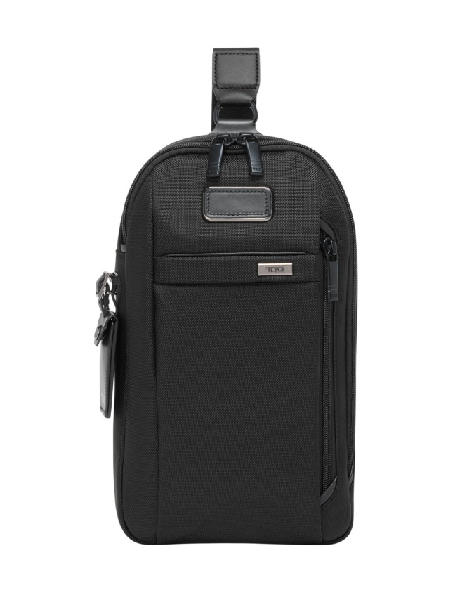  Tumi - Monospalla con Tasca Frontale in Nylon Balistico Alpha