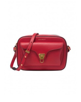 Coccinelle - Beat Soft Small Leather Camera Bag - SCARLET