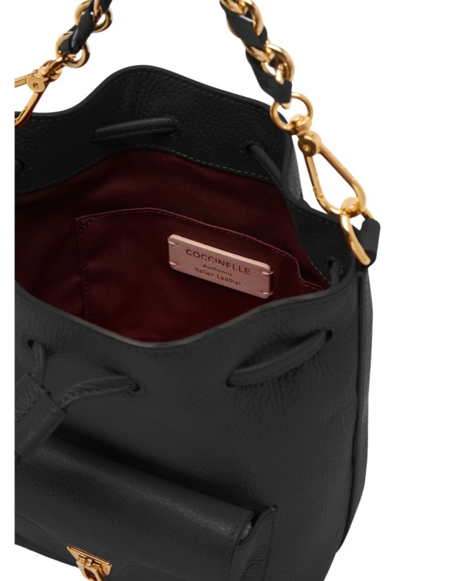 Coccinelle - Borsa secchiello mini in pelle Beat Generation