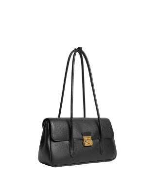  Coccinelle - Borsa a spalla in pelle Large con patta C-Me Lock 2