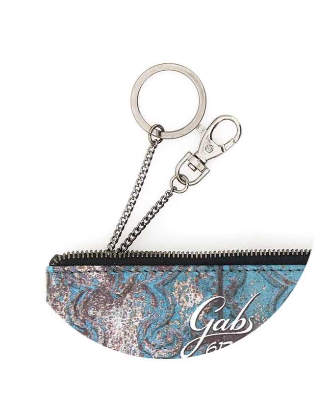  Gabs - Portachiavi a Bustina in Pelle Stampata Bull Black Gkey