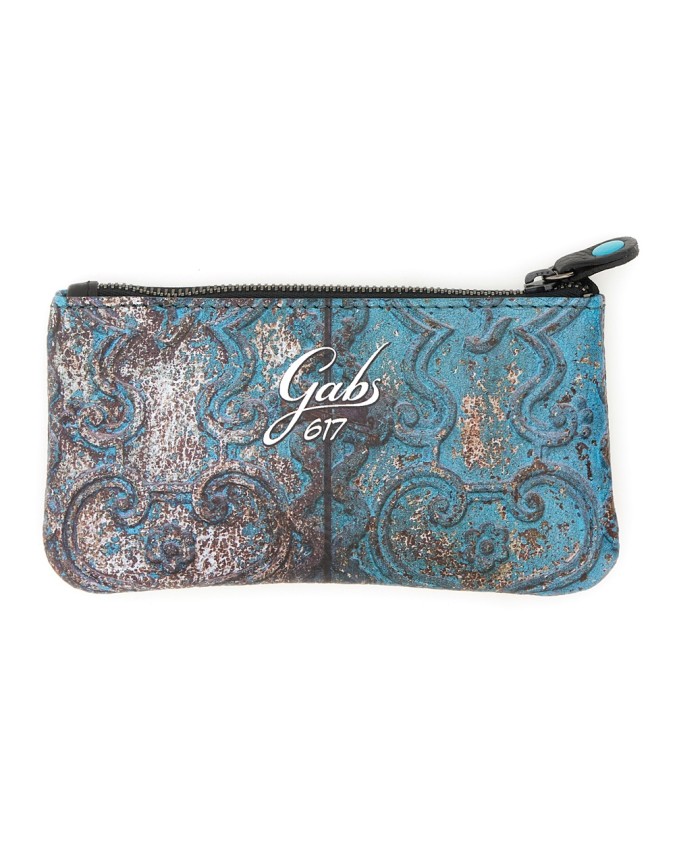  Gabs - Portachiavi a Bustina in Pelle Stampata Bull Black Gkey
