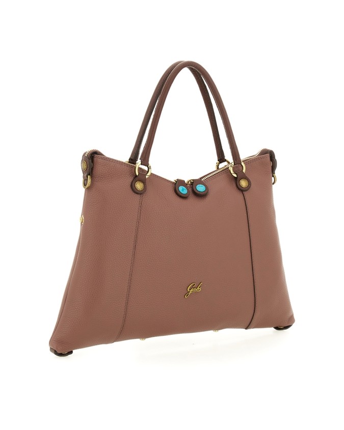  Gabs - Borsa Shopping Tg. M in Pelle Bull Bicolor Gold Thamara
