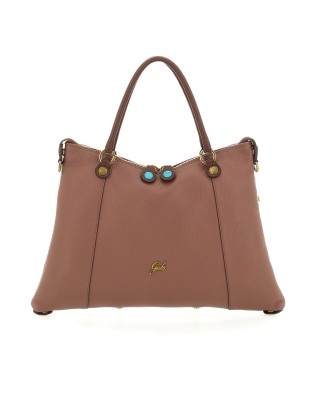  Gabs - Borsa Shopping Tg. M in Pelle Bull Bicolor Gold Thamara