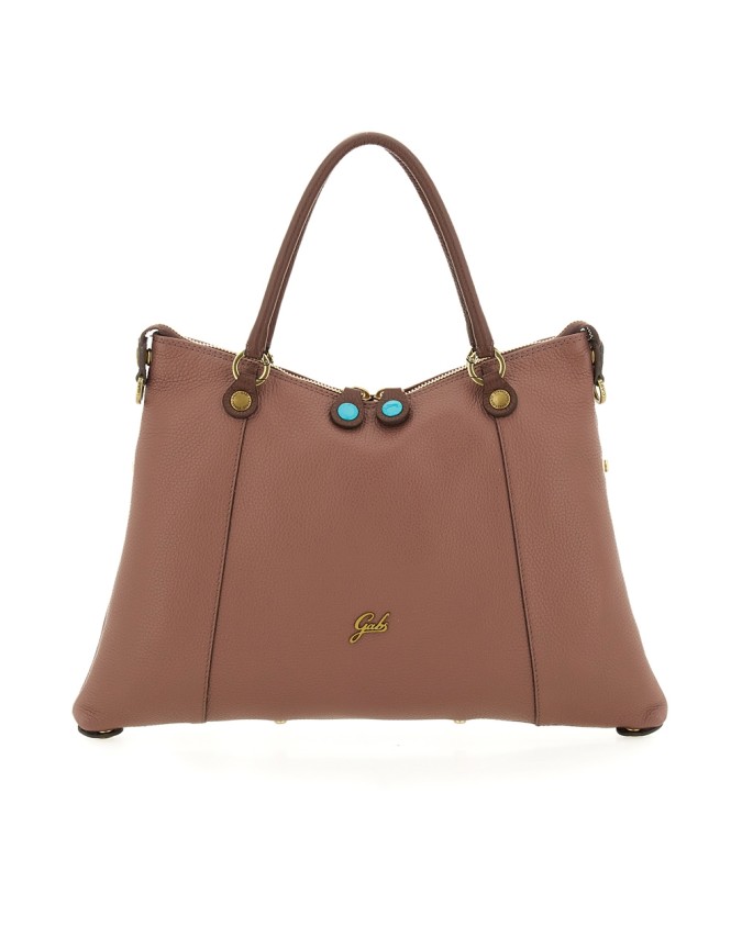  Gabs - Borsa Shopping Tg. M in Pelle Bull Bicolor Gold Thamara