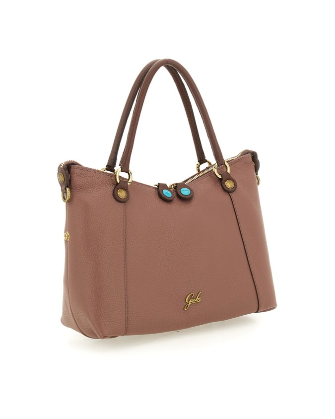  Gabs - Borsa Shopping Tg. M in Pelle Bull Bicolor Gold Thamara