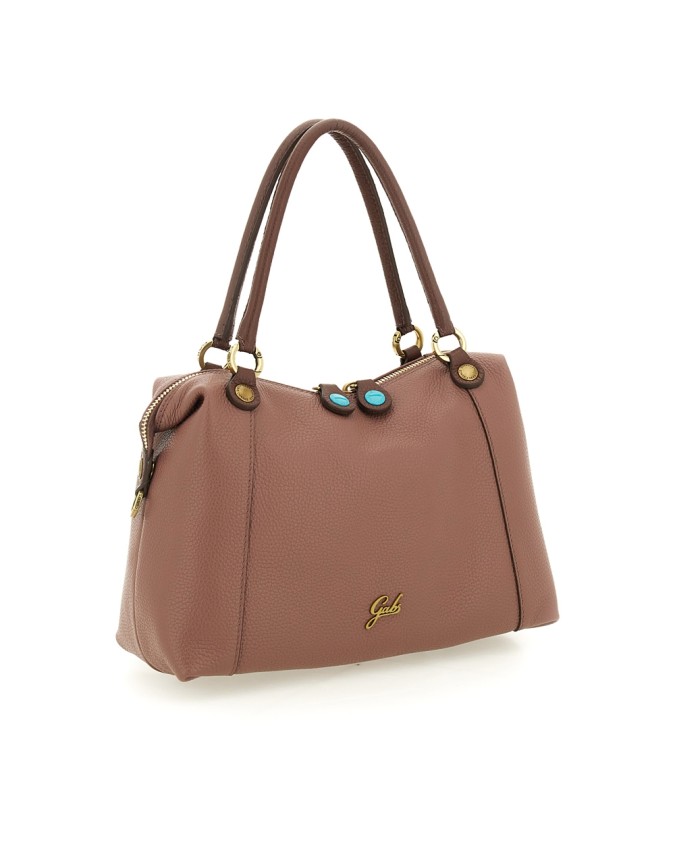  Gabs - Borsa Shopping Tg. M in Pelle Bull Bicolor Gold Thamara