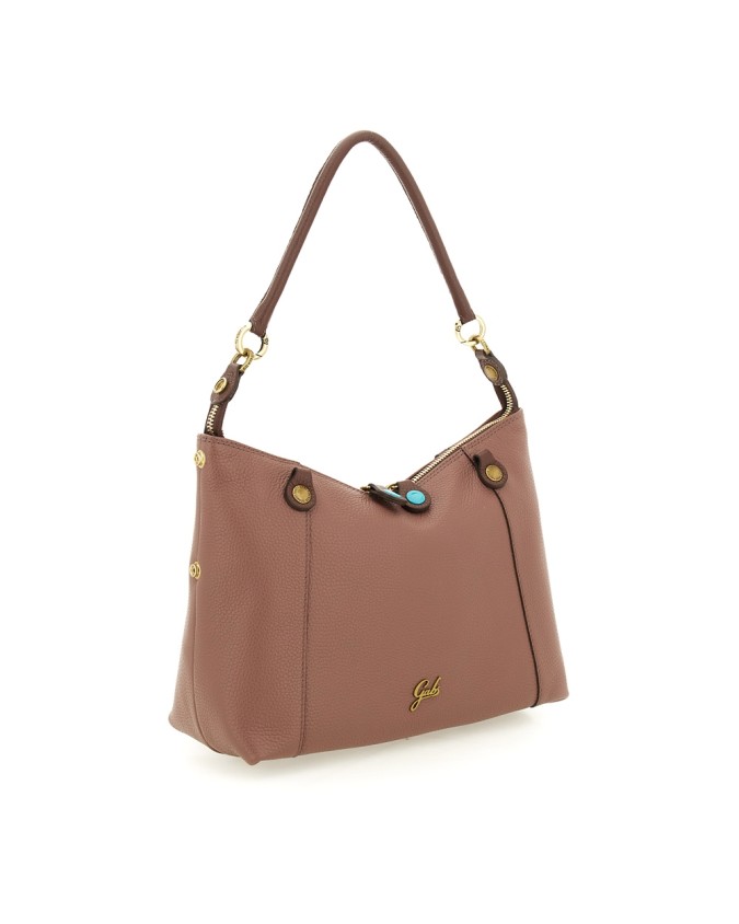  Gabs - Borsa Shopping Tg. M in Pelle Bull Bicolor Gold Thamara