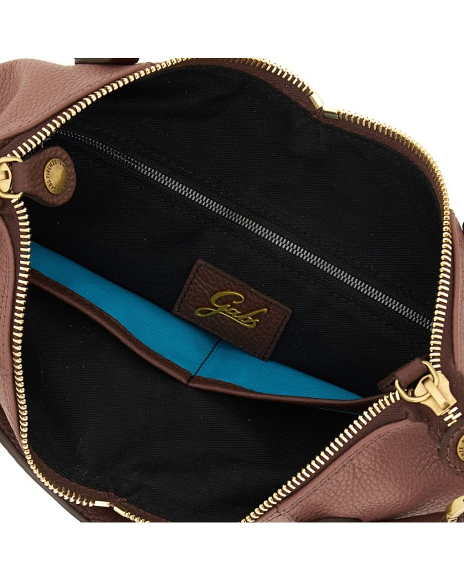  Gabs - Borsa Shopping Tg. M in Pelle Bull Bicolor Gold Thamara