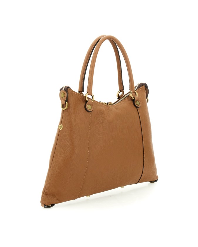  Gabs - Borsa Shopping Tg. M in Pelle Bull Bicolor Gold Thamara