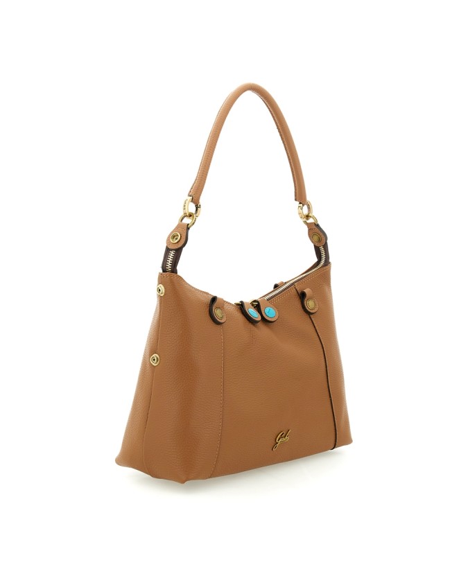  Gabs - Borsa Shopping Tg. M in Pelle Bull Bicolor Gold Thamara