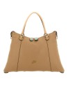  Gabs - Borsa Shopping Tg. M in Pelle Bull Bicolor Gold Thamara