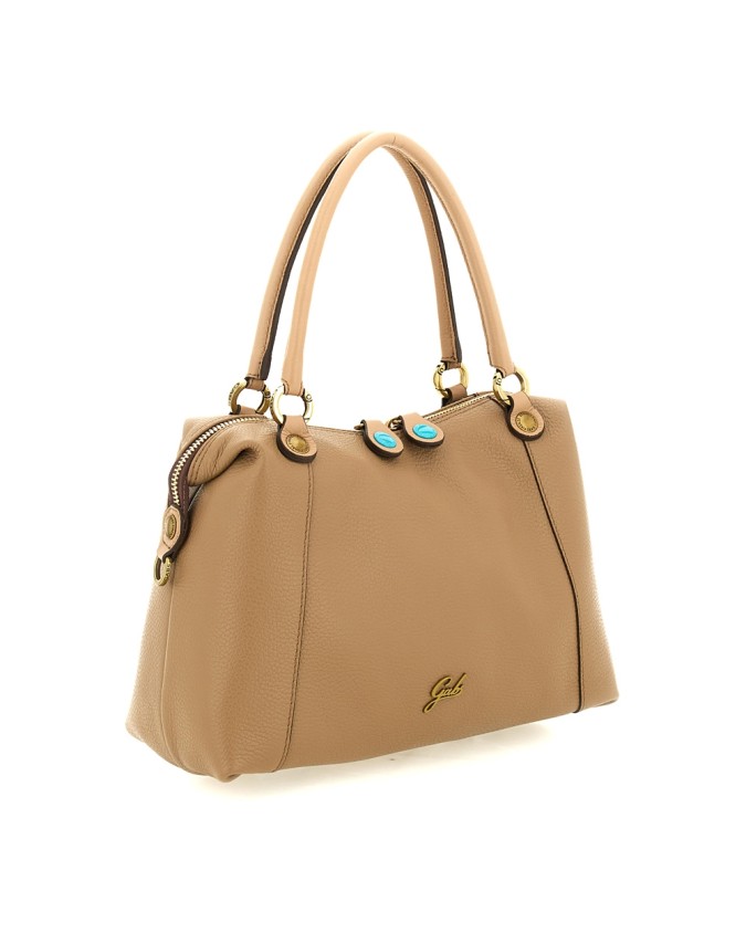  Gabs - Borsa Shopping Tg. M in Pelle Bull Bicolor Gold Thamara