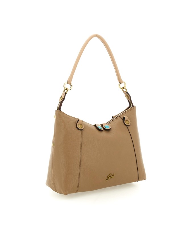  Gabs - Borsa Shopping Tg. M in Pelle Bull Bicolor Gold Thamara