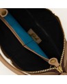  Gabs - Borsa Shopping Tg. M in Pelle Bull Bicolor Gold Thamara