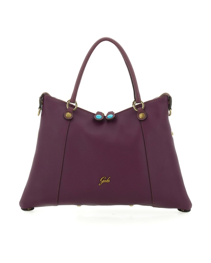  Gabs - Borsa Shopping Tg. M in Pelle Bull Bicolor Gold Thamara