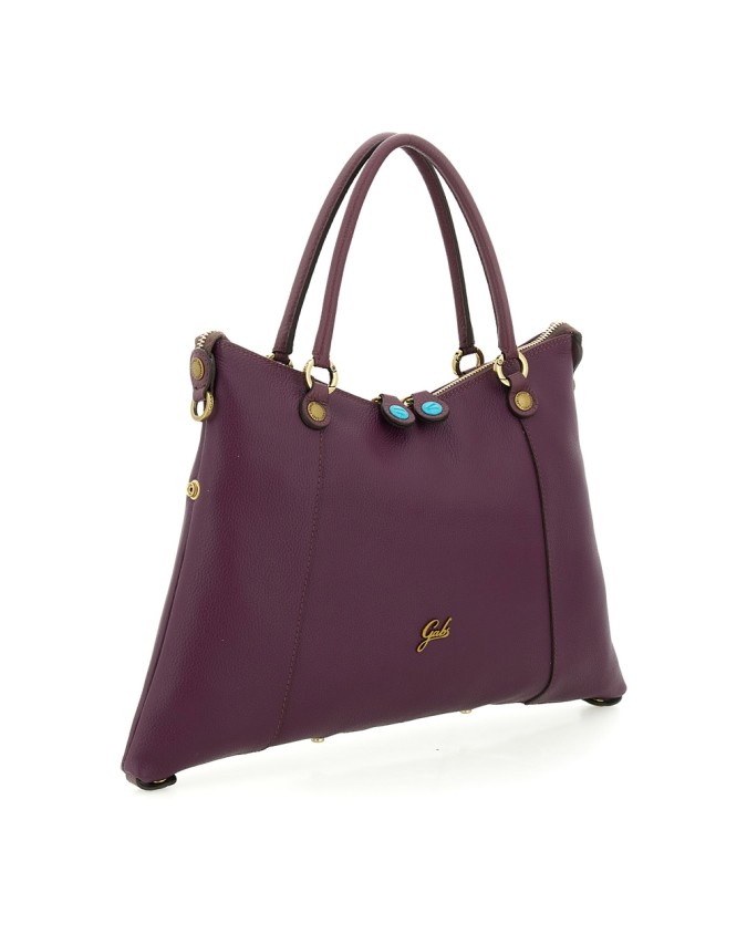  Gabs - Borsa Shopping Tg. M in Pelle Bull Bicolor Gold Thamara