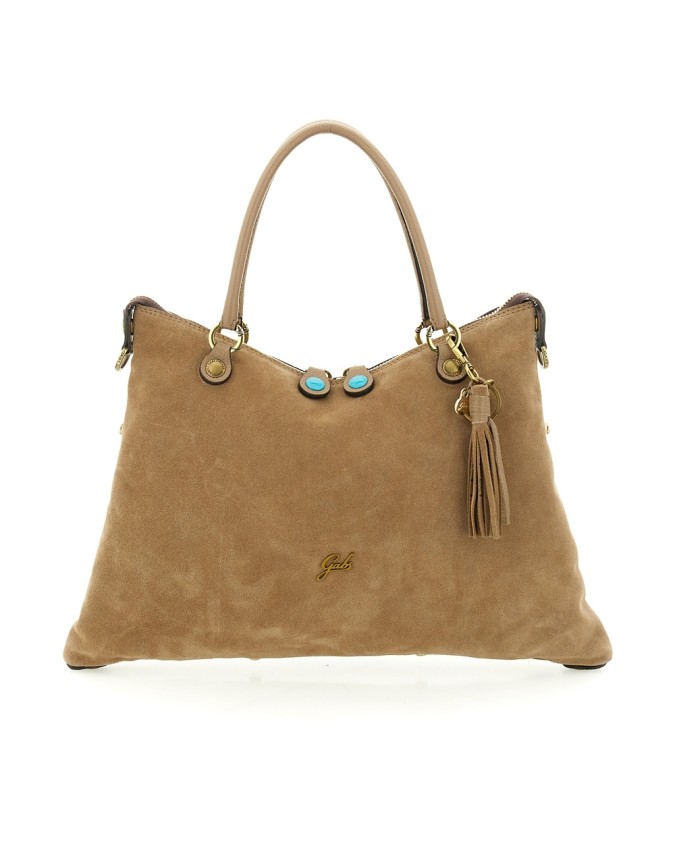  Gabs - Borsa Shopping Tg. M Crosta Bull Black Gold Thamara