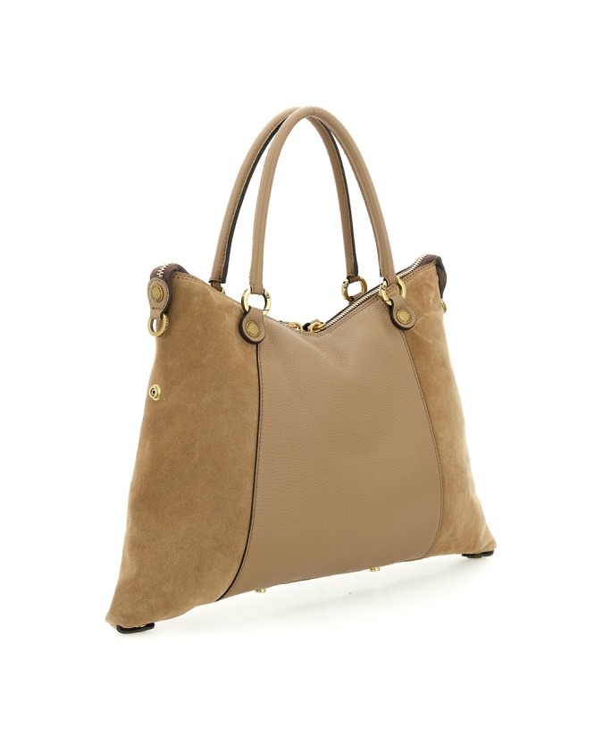  Gabs - Borsa Shopping Tg. M Crosta Bull Black Gold Thamara